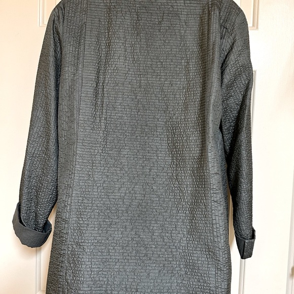 Eileen Fisher Mandarin Collared Silk Evening Jacket - Picture 5 of 9